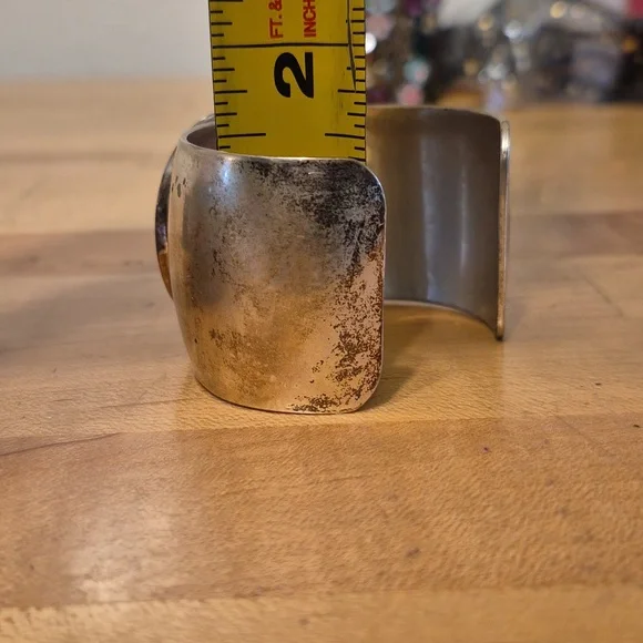 Orville Tsinnie Navajo Style Cuff Bracelate Adjustable - Picture 9 of 15